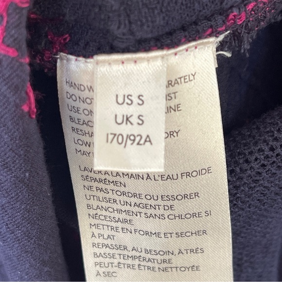 Free People Persuasion Embroidered Dark Navy Boho Top Size S NWT - Picture 10 of 10